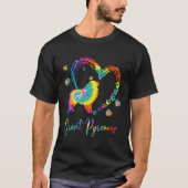 Great Pyrenees Tie Dye Rainbow Dog T-shirt (Voorkant)