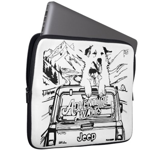 Great Pyrenees trip Laptop Sleeve (Voorkant Rechts)