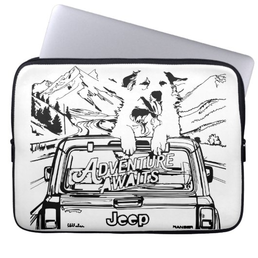 Great Pyrenees trip Laptop Sleeve (Voorkant)