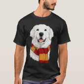 Great Pyrenees Wearing a Scarf T-shirt (Voorkant)