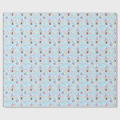 Great Pyrenees Wrapping Paper Blue Cadeaupapier (Vlak)