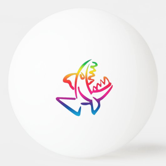 great rainbow shark pingpongbal (Voorkant)