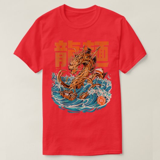 Great Ramen Dragon Off Kanagawa Noodle Japanese Fo T-shirt (Design voorkant)