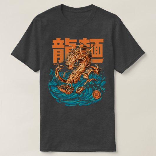 Great Ramen Dragon van Kanagawa T-shirt (Design voorkant)
