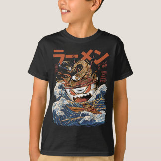 Great Ramen van Kanagawa Japans Food Kaiju Kawaii T-shirt