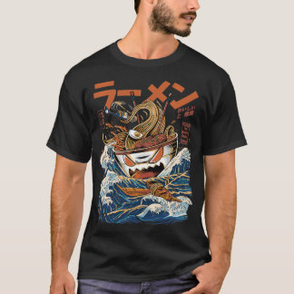 Great Ramen van Kanagawa Japans Food Kaiju Kawaii T-shirt
