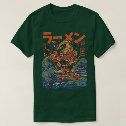 Great Ramen van Kanagawa T-shirt (Design voorkant)