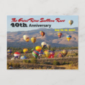 Great Reno Balloon Race 40e verjaardag Briefkaart (Voorkant)