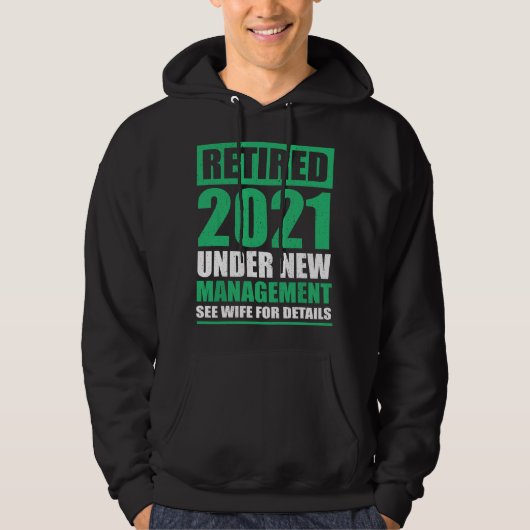 Great Retirement 2021 Gift Pensioneers Husband Ret Hoodie (Voorkant)
