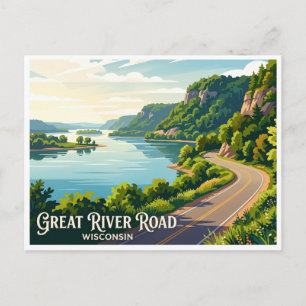 Great River Road Prairie du Chien Briefkaart