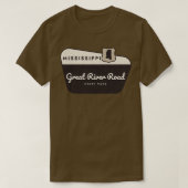 Great River Road State Park Mississippi Welkom SI T-shirt (Design voorkant)