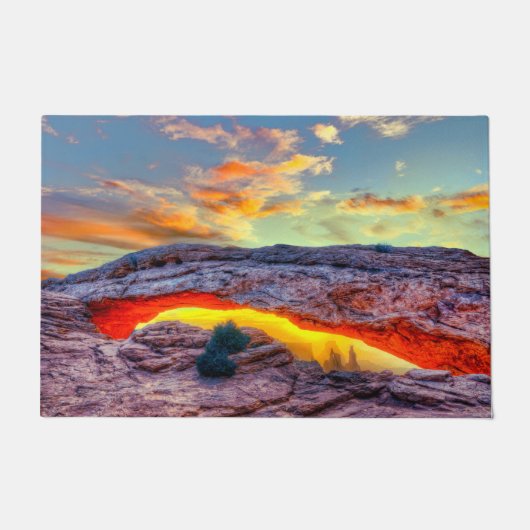 Great Rock Arch Desert Sunset Deurmat (Voorkant)