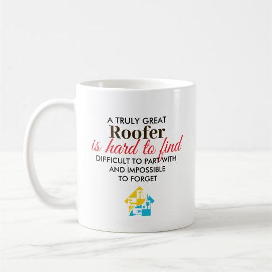 Great Roofer Personalized Name Gift Koffiemok (Links)
