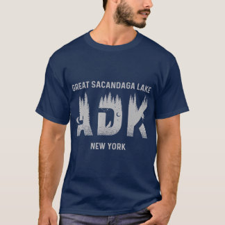 Great Sacandaga Lake Adirondack Mountains New T-shirt
