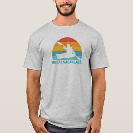 Great Sacandaga Lake New York Kayak T-shirt (Voorkant)