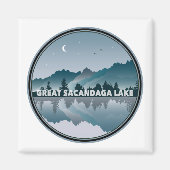 Great Sacandaga Lake New York Reflection Magneet (Voorkant)