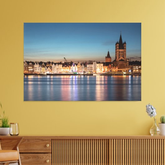 Great Saint Martin Church Keulen Canvas Afdruk (Insitu (Woonkamer))