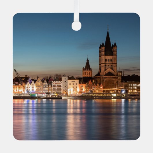 Great Saint Martin Church Keulen Metalen Ornament (Voorkant)