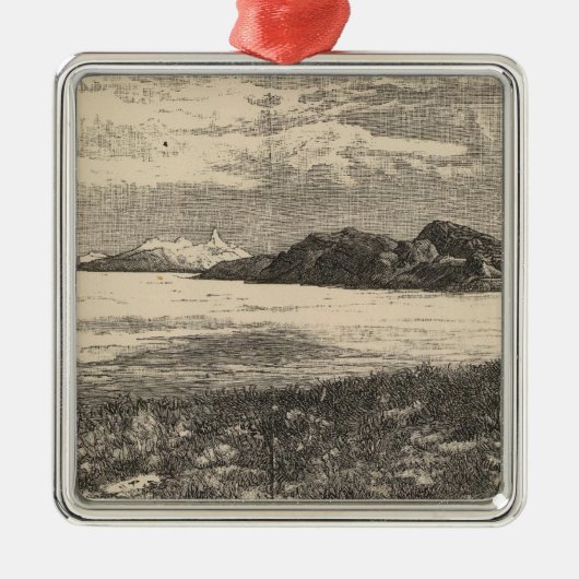 Great Salt Lake Desert Metalen Ornament (Voorkant)