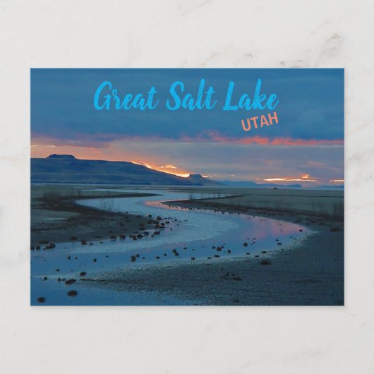 Great Salt Lake Landscape, Utah Briefkaart (Voorkant)