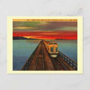 Great Salt Lake Train, Utah  Briefkaart