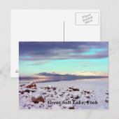 Great Salt Lake, Utah Briefkaart (Voorkant / Achterkant)