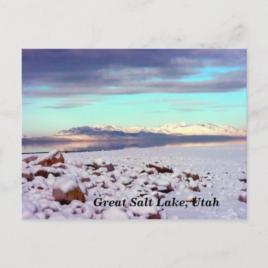 Great Salt Lake, Utah Briefkaart (Voorkant)