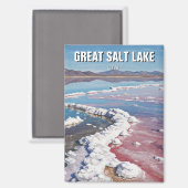 Great Salt Lake Utah Magneet (Voorkant / Achterkant)