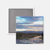 Great Salt Lake, Utah Magneet (Voorkant / Achterkant)