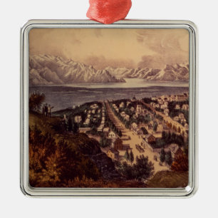 Great Salt Lake, Utah Metalen Ornament