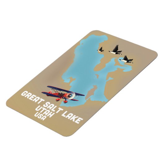 Great Salt Lake, Utah Reisposter Magneet (Linkerzijde)