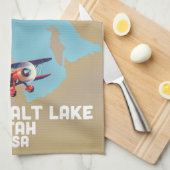 Great Salt Lake, Utah Reisposter Theedoek (Quarter Fold)