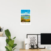 Great Salt Lake Utah Reisprint Poster (Thuiskantoor)
