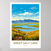 Great Salt Lake Utah Reisprint Poster (Voorkant)