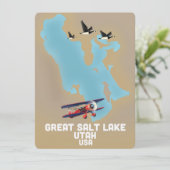Great Salt Lake, Utah Travel poster (Staand voorkant)