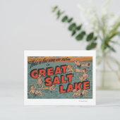 Great Salt Lake, UtahThe Way We SwimUtah Briefkaart (Staand voorkant)
