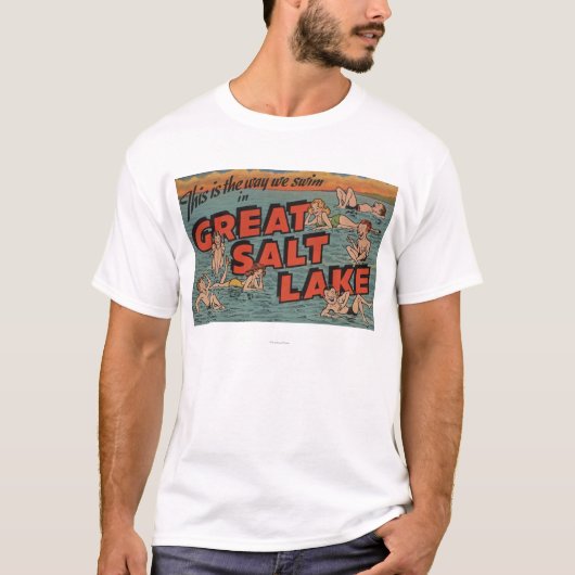 Great Salt Lake, UtahThe Way We SwimUtah T-shirt (Voorkant)