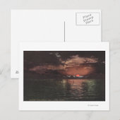 Great Salt Lake, UTSunset Scene op Lake Uitzicht Briefkaart (Voorkant / Achterkant)