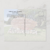 Great Salt Plains State Park Sign, Oklahoma Briefkaart (Achterkant)