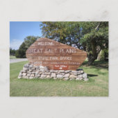 Great Salt Plains State Park Sign, Oklahoma Briefkaart (Voorkant)