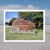Great Salt Plains State Park Sign, Oklahoma Briefkaart