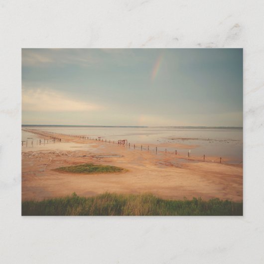 Great Salt Plains Sunset Briefkaart (Voorkant)