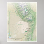 Great Sand Dunes (Colorado) plattegrond poster (Voorkant)