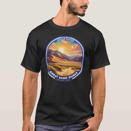 GREAT SAND DUNES Nationaal Park VS T-shirt (Voorkant)