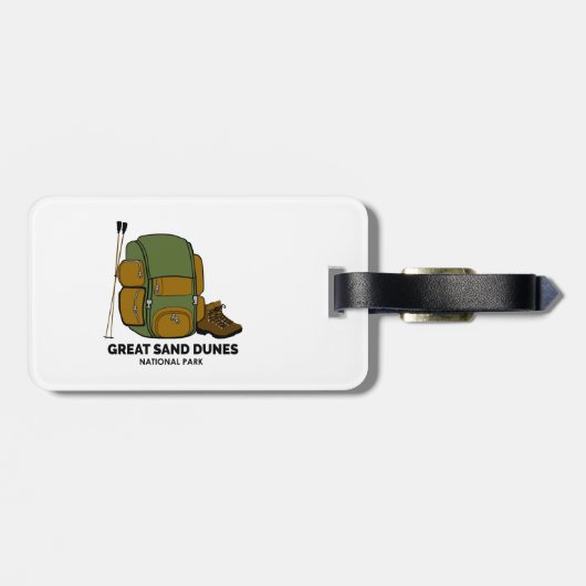 Great Sand Dunes National Park Backpack Bagagelabel (Achterkant horizontaal)