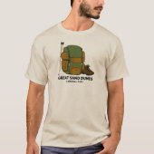 Great Sand Dunes National Park Backpack T-shirt (Voorkant)