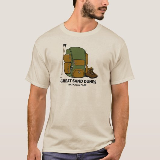 Great Sand Dunes National Park Backpack T-shirt (Voorkant)