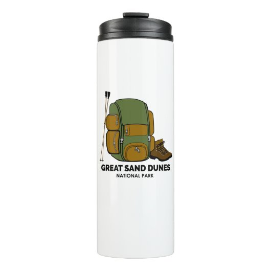 Great Sand Dunes National Park Backpack Thermosbeker (Voorkant)
