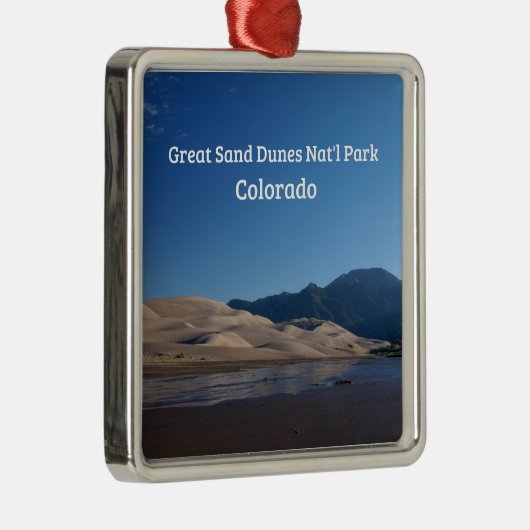 Great Sand Dunes National Park, CO Metalen Ornament (Rechts)