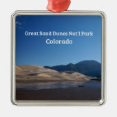 Great Sand Dunes National Park, CO Metalen Ornament (Voorkant)